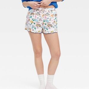 Roller Rabbit White Printed Pajama Shorts
